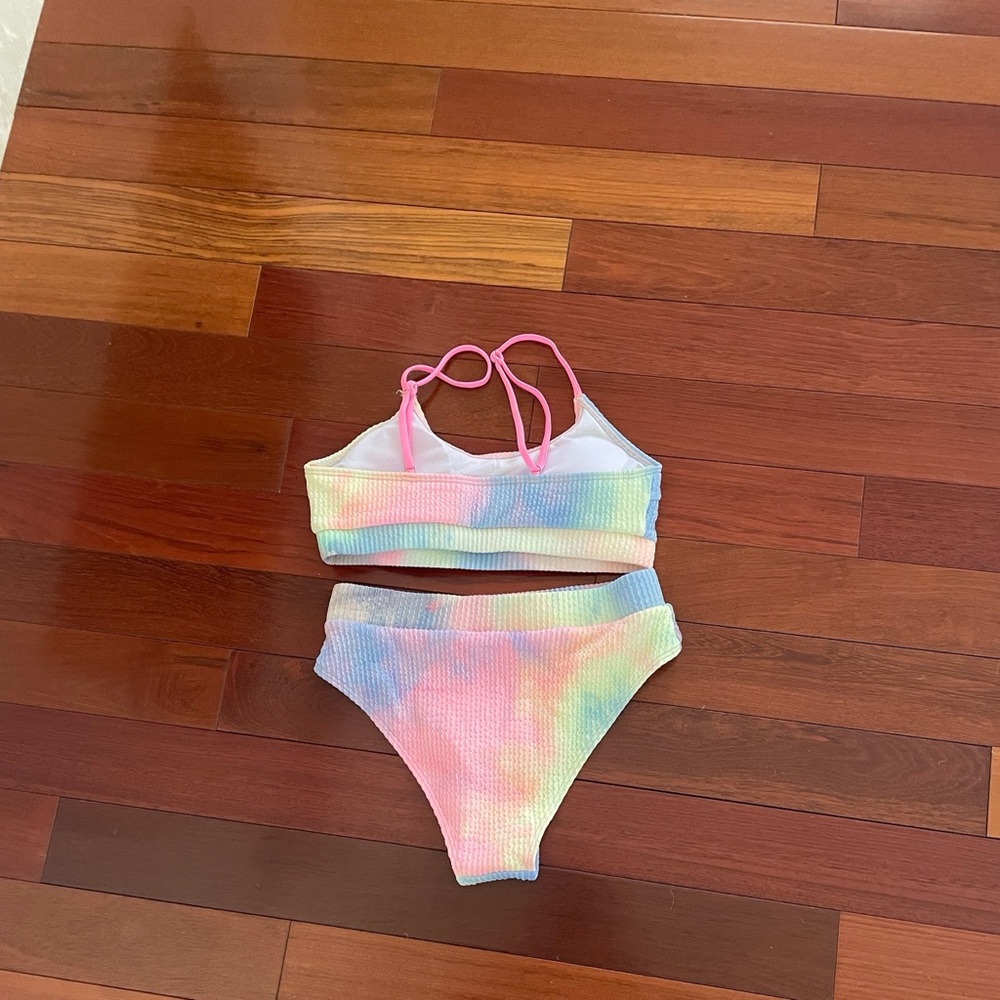 Colorful Tie-Dye Swim Set